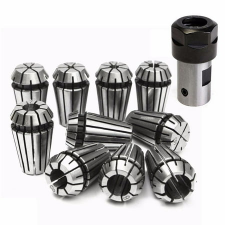 

10Pcs Er16 Collet with 1Pcs Motor Shaft 8mm Extension Rod Holder Milling Tool Engraving Machine 1mm-10mm
