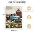 thumbnail image 2 of COMIO Farmhouse Old Truck Canvas Wall Art, Old Barn Pictures Wall Art, Country Vintage Pickup Truck Canvas Prints, Blue Truck With White Petunias Art Prints for Country Farmhouse Decor, 2 of 5