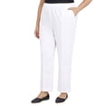 thumbnail image 4 of Alfred Dunner Women's Plus Size Solid Elastic Waist Pants, 4 of 4