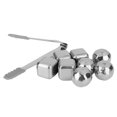 thumbnail image 2 of Rocas de enfriamiento de whisky de cubitos de hielo de acero inoxidable de calidad alimentaria con funda de silicona con pinzas, 2 of 8