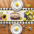 thumbnail image 5 of Buffalo Plaid Lemon Table Runner Summer Seasonal Kitchen Dining Table Decoration for Indoor Outdoor Home Party Decor 13x72 Inch, 5 of 6