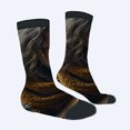 thumbnail image 2 of Four Seasons Universal Socks (2 Pairs) - Unisex Trendy Socks with Intricate Face Design & Elegant Patterns Mixed Colors Perfect for Any Occasion, 2 of 5
