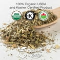 thumbnail image 3 of Organic Way Wormwood Herb Cut & Sifted (Artemisia Absinthium) - Herbal Tea | European Wild-Harvest | Kosher & USDA Certified | Vegan, Non-GMO & Gluten Free | 100% Raw from Albania (1/8LBS / 2Oz.), 3 of 5