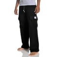thumbnail image 2 of Pro Club Men's Heavyweight Fleece Cargo Sweatpant, Black, 5X-Large, 2 of 5