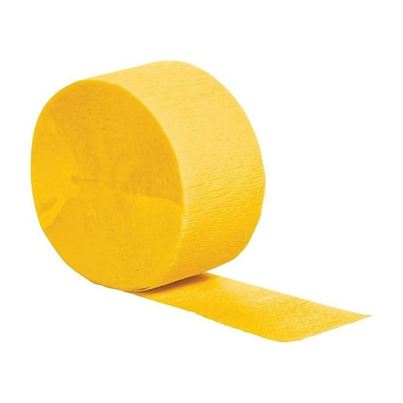 Creative Converting School Bus Yellow Crepe Streamers 78520