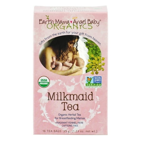 Organic Milkmaid Tea to Support Healthy Breastfeeding Milk Production, 16 Teabags/Box(Pack of