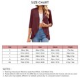 thumbnail image 4 of Women Cover Up Blouse Summer Pure Color Three Quarter Length Sleeve Ruffle Hem Cover Up Jacket, 4 of 5