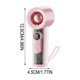 thumbnail image 3 of High-Speed Digital Display Handheld Fan USB Rechargeable Powerful Wind Small Fan Portable Desktop Fan For Home Office Outdoor, 3 of 6