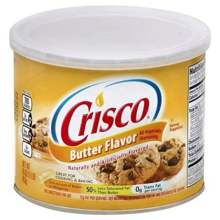 Crisco All Vegetable Butter Flavor Shortening Variety Of Flavors - 51500242513