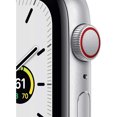 thumbnail image 2 of Restored Apple Watch SE (GPS + Cellular, 44mm) - Silver Aluminum Case - White Sport Band (Refurbished), 2 of 4