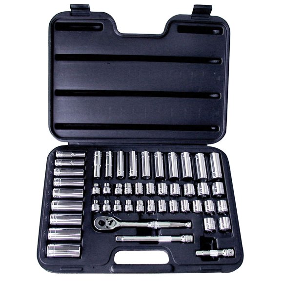 Juego de enchufes ATD Tools 1245 3/8 Drive, 6 puntos, 47 piezas