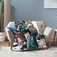 thumbnail image 6 of My Hero Academia Blanket, Anime Throw Blanket For Couch Sofa Bed, Soft Cozy Lightweight Warm Flannel Blanket, Home Decor, Anime Gifts For Boys Girls Kids Teens, 40"X30", 6 of 9