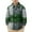 Green, variant on Kids Toddler Classic Plaid Shirt Girls Boys Button-Down Long-Sleeve Casual Top with Pockets, for Spring Daily Outings & Family Gatherings (6M-8Y)