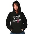 thumbnail image 4 of Boobs Need Support Breast Cancer Hoodie Sweatshirt Women Brisco Brands S, 4 of 6