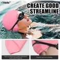 thumbnail image 4 of Swim Caps For Women, Long Hair Waterproof Silicone Swimming Caps Durable Elastic Non-slip Bathing Caps Swim Cap, 4 of 5
