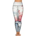 thumbnail image 2 of Marble Texture High Waisted Leggings for Women No See Through Tummy Control Buttery Soft Yoga Pants for Workout Athletic Running, 2 of 6