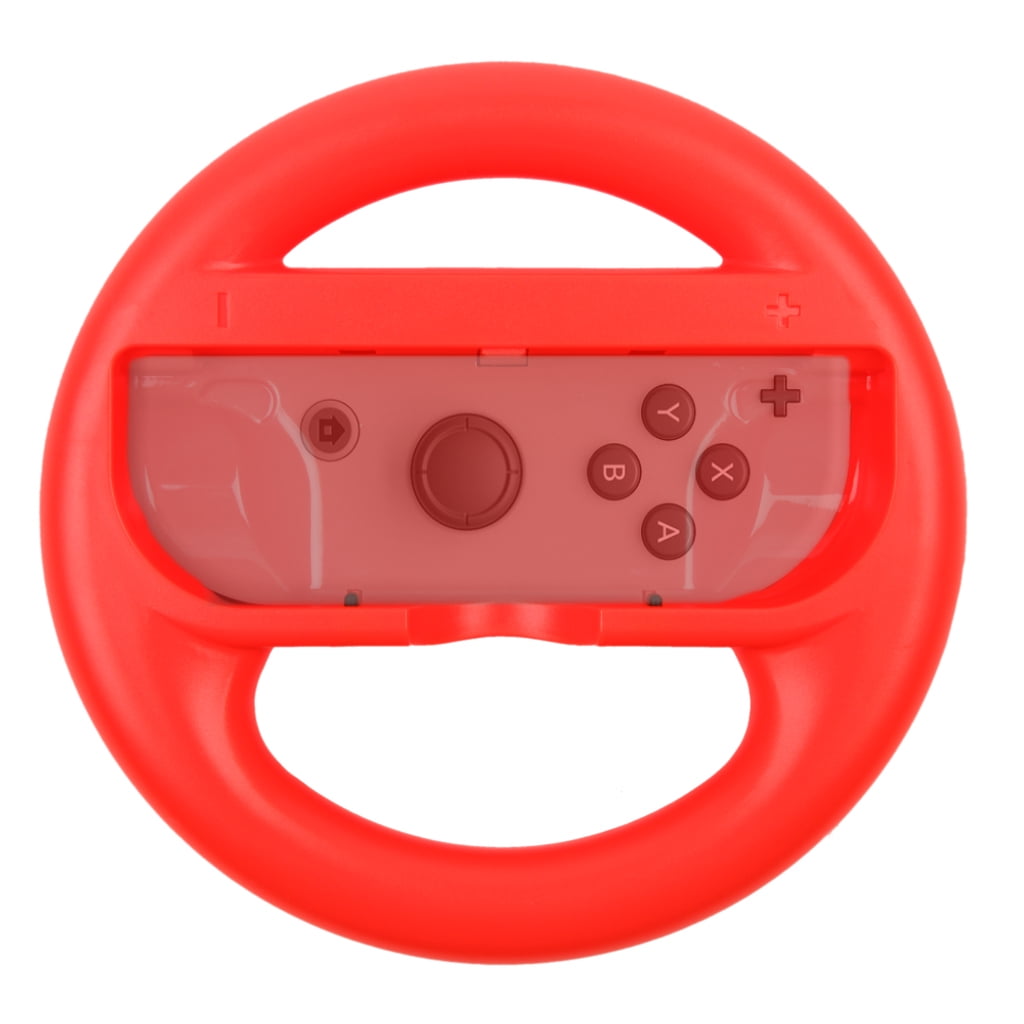 Pack Of 2 Red Nintendo Switch Joy Con Steering Wheel Controller Game Twin Walmartcom