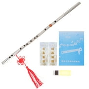 Qiysamall Fife Portable Flute Stainless Steel Musical Aldult Instrument Child