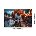 thumbnail image 7 of Creepy Design Halloween Clown Carnival Banner for Halloween Decoration Spooky Event Party, 7 of 7