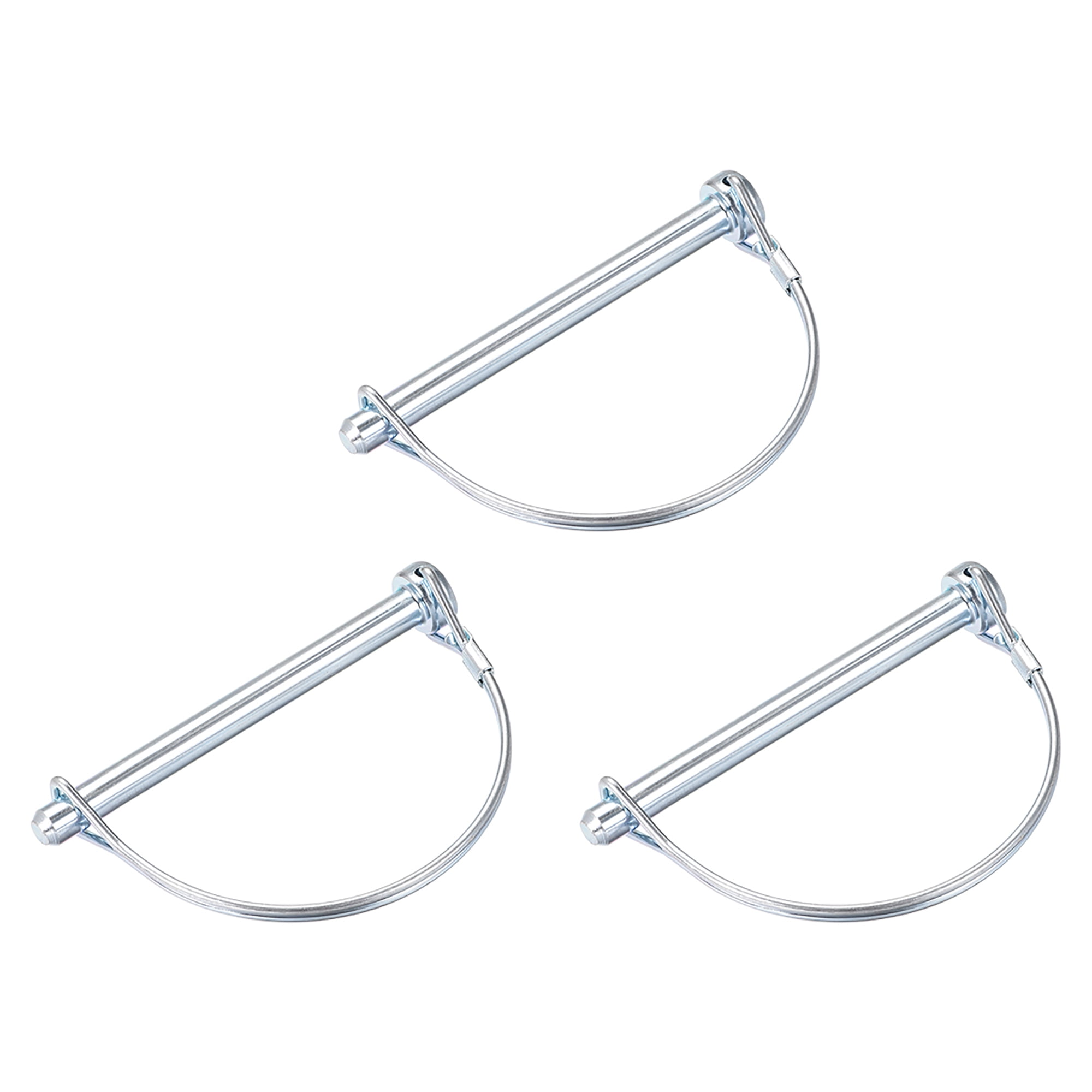 Sourcing Map Goupille Verrouillage Arbre Avec Oreille 6mm X 55mm Goupille Attelage Pour Remorques Agricoles Chariots Pelouse à Arch Rond 3Pcs