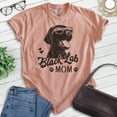 thumbnail image 2 of Black Lab Mom T-shirt, Unisex Women's Shirt, Labrador Retriever, Black Lab Owner, Best Dog Mom Gift, Heather Sunset, Small, 2 of 6