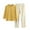 Yellow, variant on Diufon Pajamas Set for Women Long Sleeve Crewneck Pullover with Padded and Plaid Long Pants Sets with Pockets