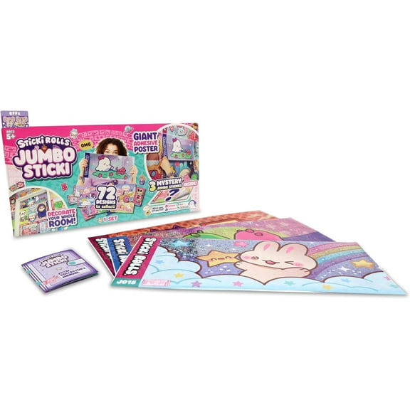 Sticki Rolls JUMBO Stickies Giant Re-Stickable Foil Stickers