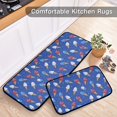 thumbnail image 5 of 2-Piece Kitchen Mat Set Non Slip Washable Floor Mats Decorative Rugs for Kitchen Sink Laundry Ice Cream Cones and Shooting Stars, 5 of 7
