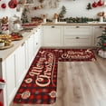 thumbnail image 4 of PONPRNGY 2 Pcs Christmas Kitchen Rugs and Mats for Floor Non Slip Backing Mat Merry Christmas Kitchen Decor Kitchen Rug Sets Xmas Decor, 4 of 7