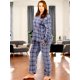 thumbnail image 4 of Pijama Afelpada Mujer Polar Pantalón Sudadera Unitalla, 4 of 5