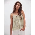 thumbnail image 3 of Summer Tank Tops for Women Loose Fit Pleated Tunics V Neck Sleeveless Lace Tops Lrregular Hem Flowy Color L, 3 of 5