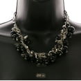 thumbnail image 3 of Mi Amore Leaves Adjustable Necklace-Earring-Set Silver-Tone & Black, 3 of 3