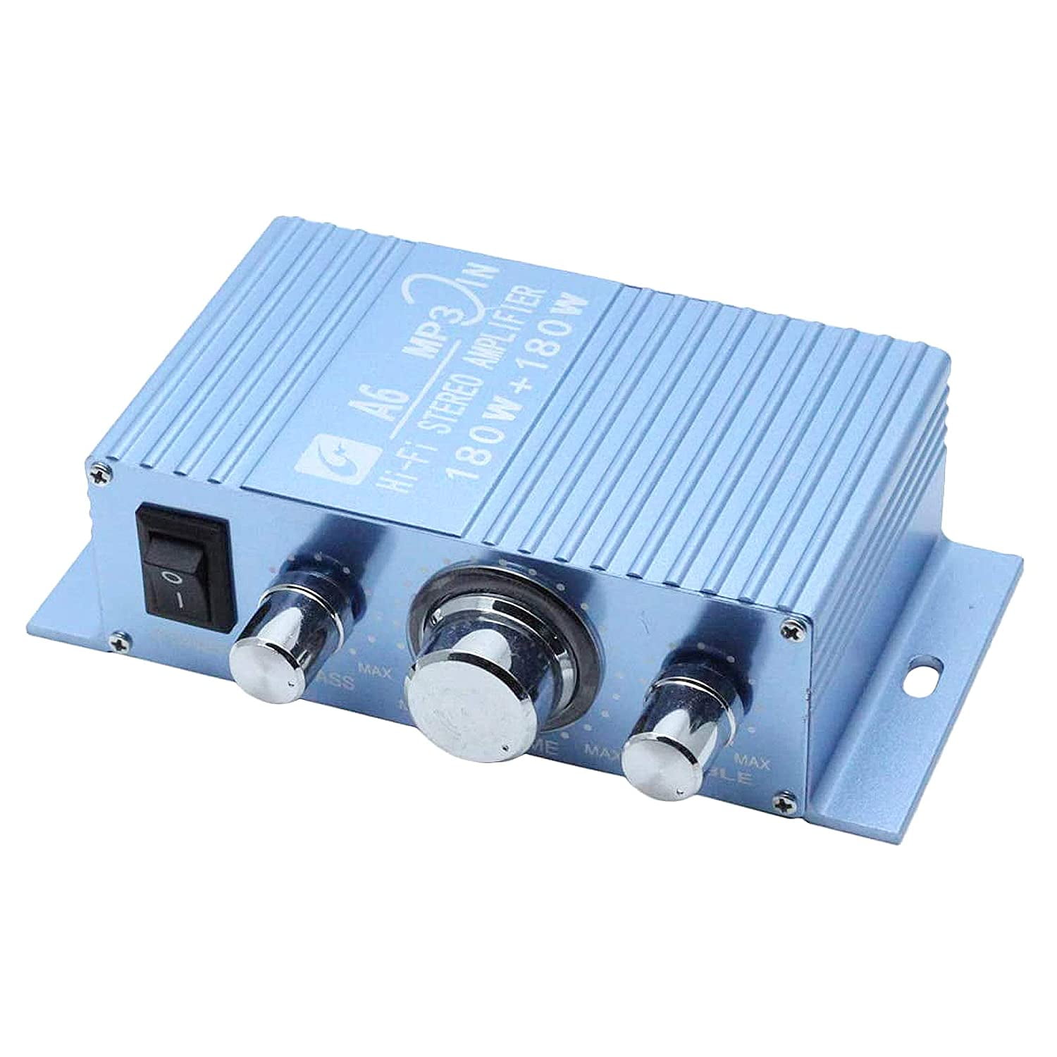 Dual Channel Mini Amplifier, HiFi Stereo Reciever for Cars Motorcycles Computer Speakers, DC