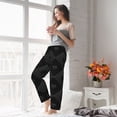 thumbnail image 5 of Salouo Black Poker Print Women's Pajama Pants Casual Loose Sweatpants PJs Flowy Pants Drawstring Palazzo for Women Wide Leg Pants Lounge Pajama -Medium, 5 of 8