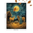 thumbnail image 3 of Qisvanset 12x16 Inch Nativity Scene Canvas Wall Art, Christmas Biblical Inspirational Holiday Home Decor, 3 of 8
