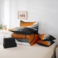 thumbnail image 4 of YST Orange Grey Black Ombre Geometric Stripe Bedding Set, 7-Piece, Queen, 4 of 4