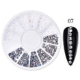 thumbnail image 2 of CoreLiving 07 Iridescent Crystal Clear Flatback Gems AB Coating Mixed Assorted Sizes 12 Grid Nail Art Rhinestone Set for DIY Manicure Accessories and Creative Craft Projects, 1 Box, 2 of 3