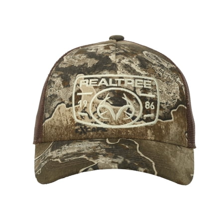 Realtree® Excape Camo Hunting Cap – Low Profile Mesh Back Snapback, One Size