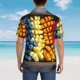 thumbnail image 4 of Balery Halloween Fruit Platter Camisas hawaianas de manga corta para hombre, camisas playeras de corte holgado, camisas de vacaciones con botones,Large, 4 of 7