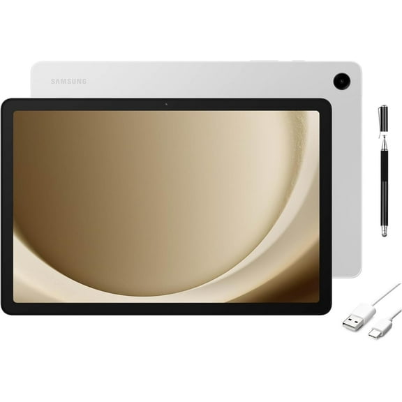 SAMSUNG Galaxy Tab A9  11 inch 128GB Android Tablet, Big Screen, Quad Speakers,Upgraded Chipset, Multi Window Display, Slim, Light, Durable Design, Silver with Tigology Accessories