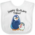 thumbnail image 3 of Inktastic Happy Birthday, Papa- Cute Penguins Boys or Girls Baby Bib, 3 of 4