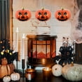 thumbnail image 5 of Beautynvta 3 Pcs Halloween Hanging Pumpkin Ornaments, Scary Pumpkin Hanging Decoration, Mini Plastic Halloween Tree Decorations for Halloween Small Tree Home Decor, 5 of 6