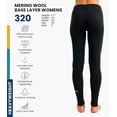 thumbnail image 3 of Merino.tech Women's Long Underwear Leggings - 𝗧𝗵𝗲𝗿𝗺𝗮𝗹 Merino Wool Bottoms & Merino Sox Included, Charcoal Grey - XS, 3 of 11