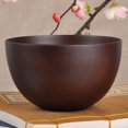 thumbnail image 2 of Japanese Style Wooden Bowls, Salad, Noodle, Fruits and Cereal Wooden Bowl Tableware, Red-Brown, 2 of 5