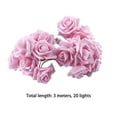 Rose Flower String Lights 20 LED Battery Operated Romantic Rose Lights