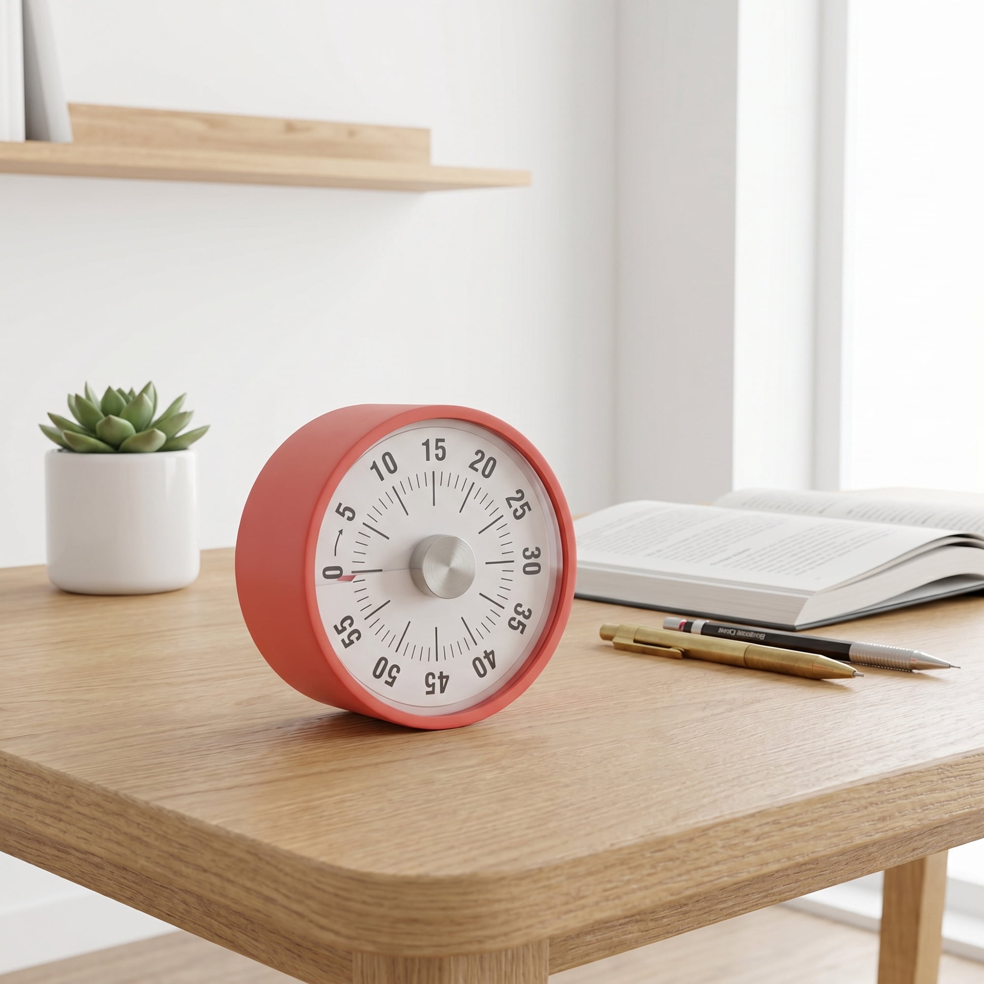 Unique Bargains Loud Alarm Magnetic Backing Timer for Cooking and Learning Pink