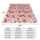 thumbnail image 3 of Balery Cute ladybugs red Manta de Felpa Suave y Acogedora – Cobija de Franela Aterciopelada para Cama, Lavable y Cálida para Sofá, Mascotas, Transpirable-40"x30", 3 of 7