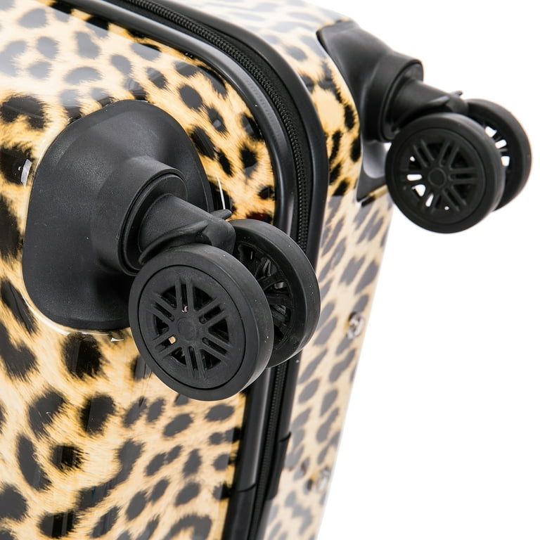 Leopard print sale lightweight suitcase