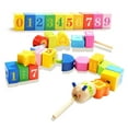 thumbnail image 4 of Beads Threading Game Wooden Toy Educational Toy for 2 Years Kids, 4 of 4
