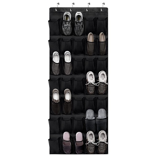 35 Large Pockets Over The Door Shoe Organizer Breathable Mesh Hanging